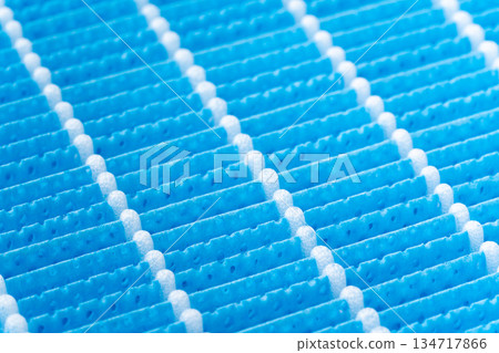 Close-up of a blue humidifier filter 134717866
