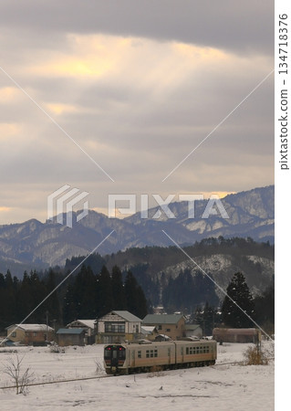 Banetsu西線與雪景 134718376