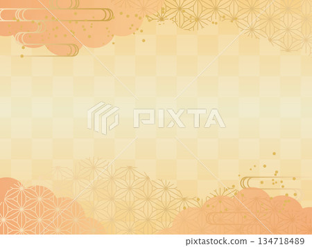 日式邊框背景 134718489