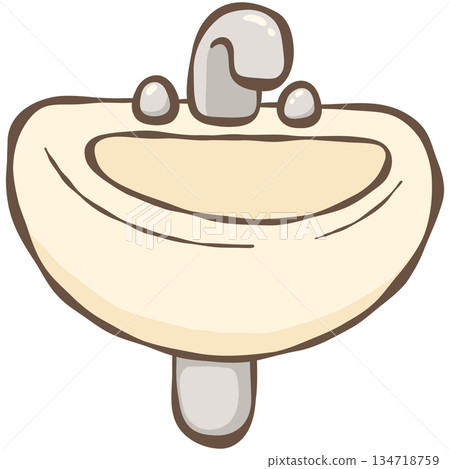 Teddy in bathroom Teddy in bathroom 134718759