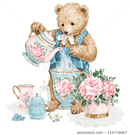 watercolor set of cute owls and wreath watercolor set of cute owls and wreath 134719067