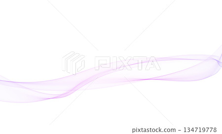 Color wave background line White background Background for presentations, etc. 134719778