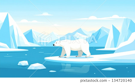 North Pole Iceberg with Polar Bear North Pole Iceberg with Polar Bear 134720140
