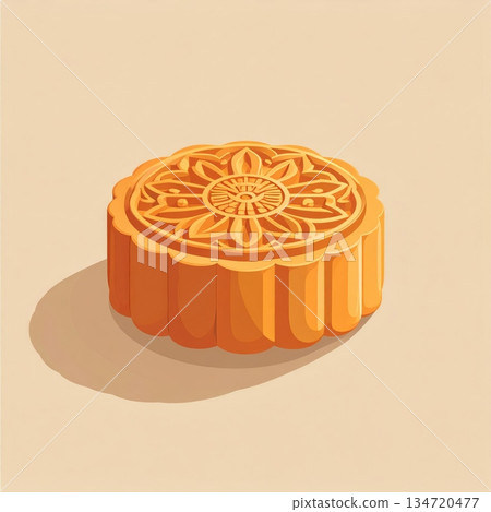 Mooncake Minimal Illustration Mooncake Minimal Illustration 134720477