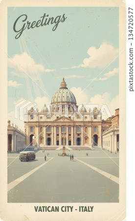 Vatican Italy Vintage Travel Postcard Vatican Italy Vintage Travel Postcard 134720577