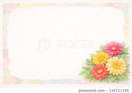 畫框材質：花卉，非洲菊 134721195