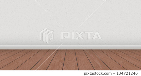Wooden floor mocha tone with concrete wall background graphic illustration have blank space for advertisement or place the products presentation. Wooden floor mocha tone with concrete wall background graphic illustration have blank space for advertisement or place the products presentation. 134721240