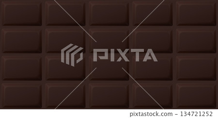 Dark chocolate bar seamless pattern background graphic illustration. 134721252