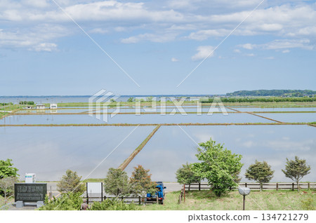 Rural scenery of Miho Village, Ibaraki (from Osugazu Rural Park) 134721279