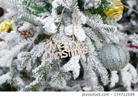 Christmas Tree decoration for festival celebration Christmas Tree decoration for festival celebration 134722686