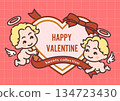 簡約情人節向量插圖集 ① 134723430