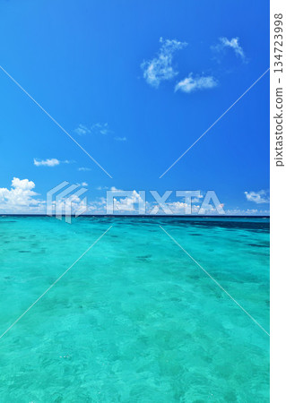 Okinawa Miyakojima blue sky and sea 134723998