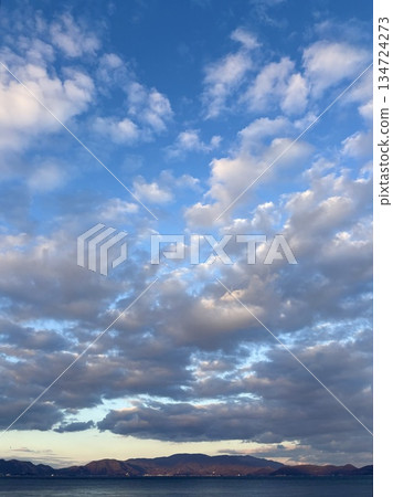 Seto Inland Sea in the evening Seto Inland Sea in the evening 134724273