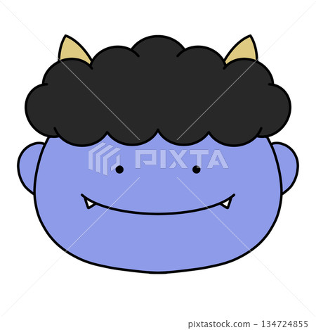 Smiling demon illustration 134724855