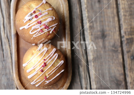 2 strawberry chocolate muffins 134724996