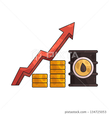 illustration of Oil Chart illustration of Oil Chart 134725053