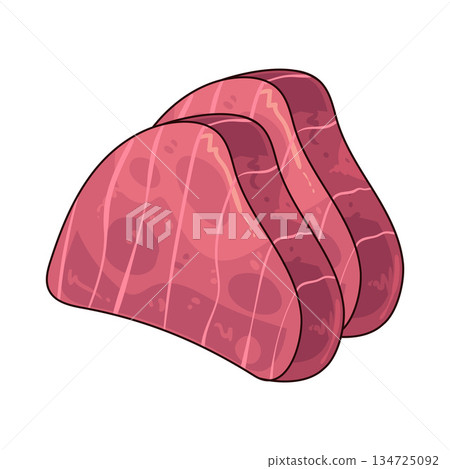 illustration of tuna sashimi illustration of tuna sashimi 134725092