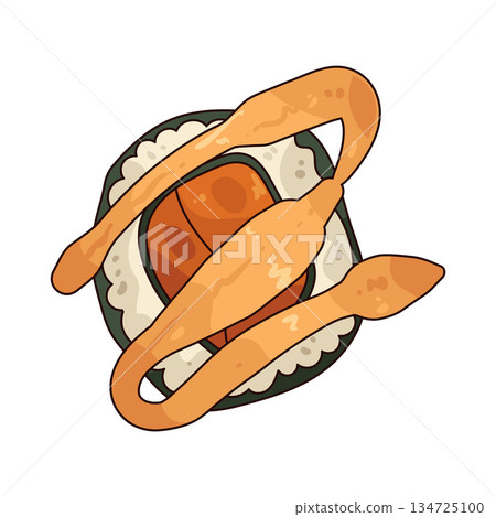illustration of sushi mayo 134725100