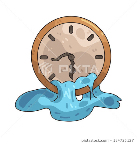 illustration of broken clock illustration of broken clock 134725127