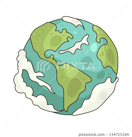 illustration of Earth illustration of Earth 134725284