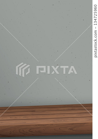 wooden counter mocha mousse tone have blank space for place the products presentation or advertisement with cement wall vertical background graphic illustration. wooden counter mocha mousse tone have blank space for place the products presentation or advertisement with cement wall vertical background graphic illustration. 134725960
