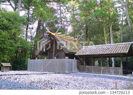 Kazenomiya Shrine in the grounds of the Outer Shrine of Ise Jingu 134726213