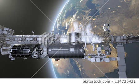 衛星和地球 134726421