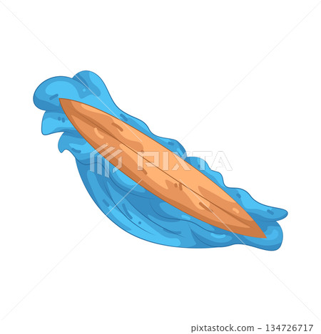 Illustration of surfboard  134726717