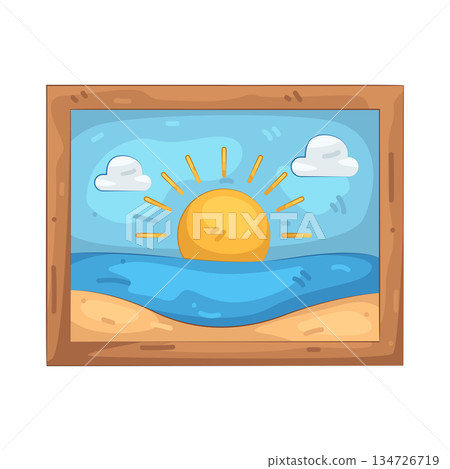 Illustration of beach picture 134726719