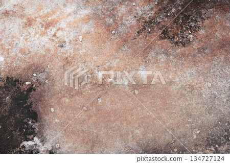 Rustic terrain with small gavel and pebble Rustic terrain with small gavel and pebble 134727124