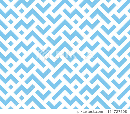 Abstract geometric pattern. A seamless vector background. White and blue ornament. Graphic modern pattern. Simple lattice graphic design 134727208