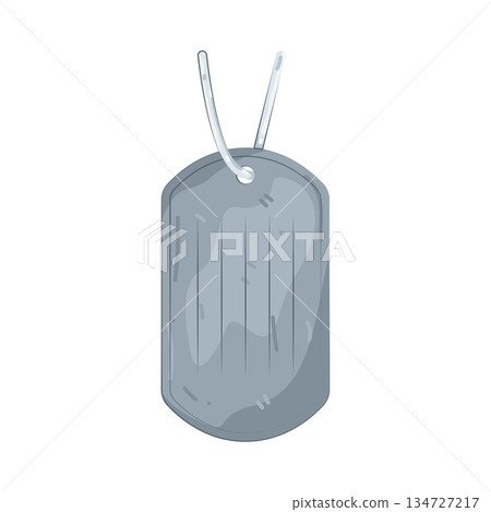 Illustration of dog tag 134727217