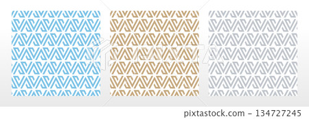 Set of abstract geometric patterns. Seamless vector backgrounds. Colored ornaments Graphic modern patterns Simple lattice graphic design Set of abstract geometric patterns. Seamless vector backgrounds. Colored ornaments Graphic modern patterns Simple lattice graphic design 134727245