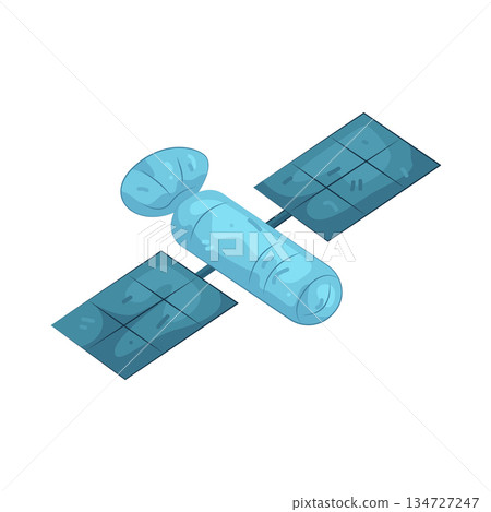 Illustration of space satellite  134727247
