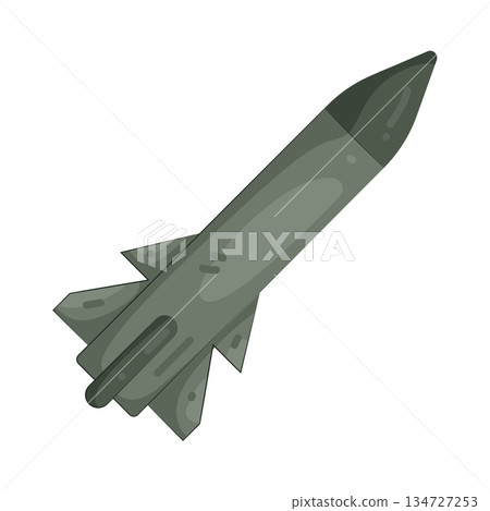Illustration of missile  134727253