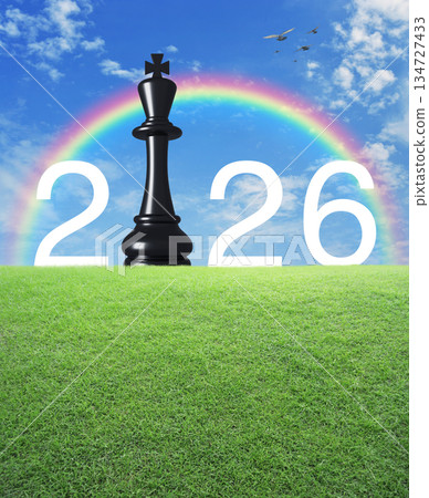 Happy new year 2026 strategy and success concept 134727433