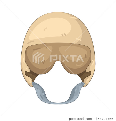 Illustration of pilot helmet Illustration of pilot helmet 134727566