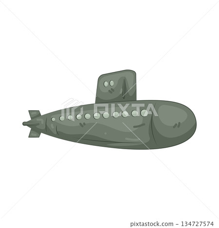 Illustration of submarine  134727574