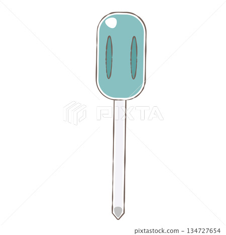 Illustration of a simple Phillips screwdriver Illustration of a simple Phillips screwdriver 134727654