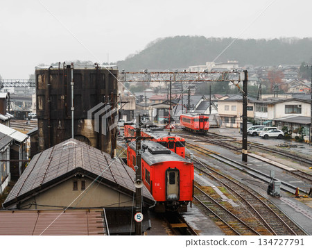 冬日雨天，兵庫縣豐岡站 134727791