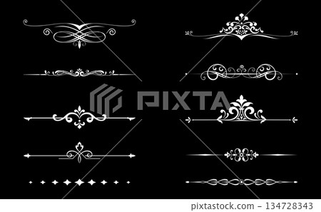 Vintage set. Floral elements for design monograms, invitations, frames, menus and labels. Graphic design of the website, cafes, boutiques, hotels, wedding invitations. Vintage set. Floral elements for design monograms, invitations, frames, menus and labels. Graphic design of the website, cafes, boutiques, hotels, wedding invitations. 134728343