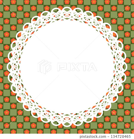 Round lace x plum (matcha) Round lace x plum (matcha) 134728465