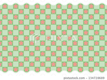 Lace top and bottom x Cherry blossom (light green) Lace top and bottom x Cherry blossom (light green) 134728689