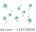 Simple clover pattern 134728698