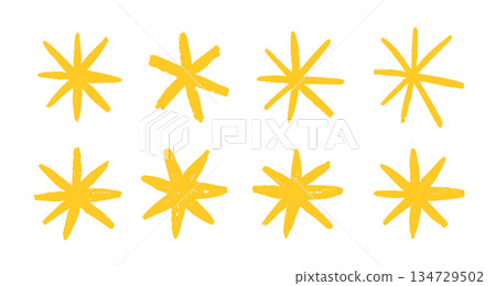 Star crayon pencil chalk hand drawn background sketch color. Yellow crayon star collage sticker Star crayon pencil chalk hand drawn background sketch color. Yellow crayon star collage sticker 134729502