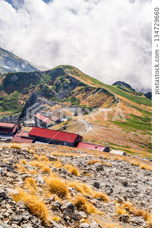 Hakuba Mountain Lodge seen from the summit of Mt. Hakuba Oike - Traverse of Mt. Hakuba in the Northern Alps Hakuba Mountain Lodge seen from the summit of Mt. Hakuba Oike - Traverse of Mt. Hakuba in the Northern Alps 134729660