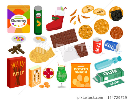 一套糖果的插圖 1 134729719
