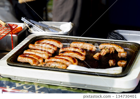 A delicious moment with Taiwanese sausage A delicious moment with Taiwanese sausage 134730401