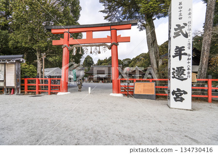冬季賀茂分雷神社(上賀茂神社)的第二鳥居 冬季賀茂分雷神社(上賀茂神社)的第二鳥居 134730416