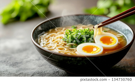 拉麵配水煮蛋 134730760
